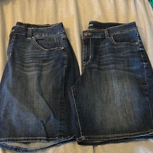 2 Pairs Women’s Plus Jean Shorts — 20W